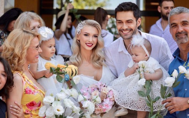 Andreea Bălan și George Burcea au avut parte de o nuntă ca-n povești! Cei doi s-au căsătorit religios recent