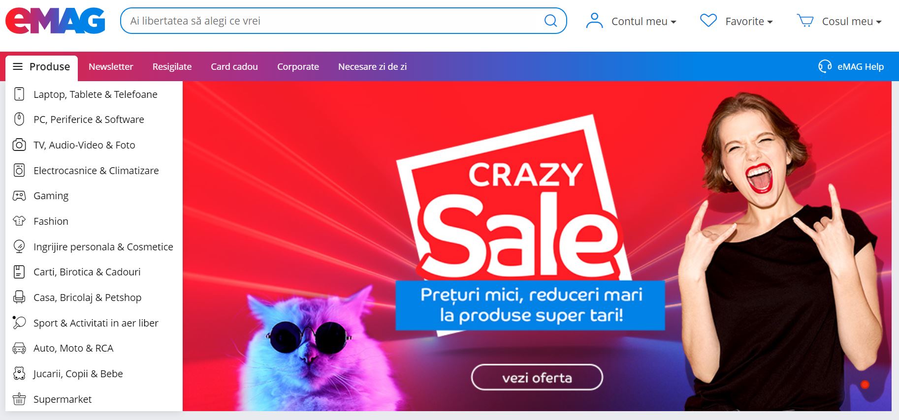 eMag Crazy Sales oferta reduceri samsung huawei lg televizoare telefoane