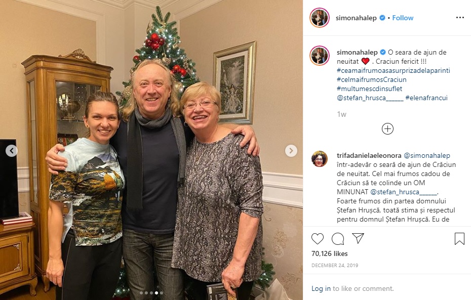 Simona Hlep, Crăciun, Toni Iuruc, soacra Simonei