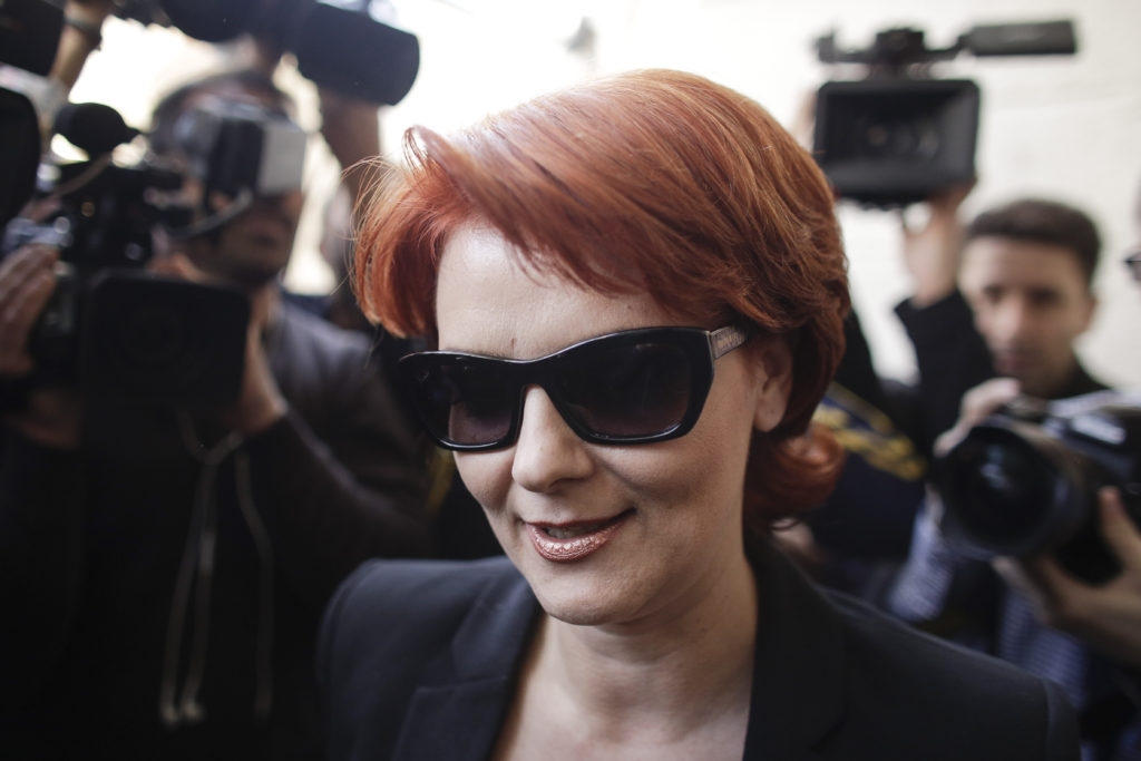 Lia Olguța Vasilescu, la sediul DNA, martie 2016. 