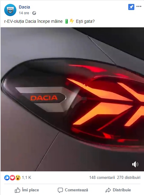 dacia, masina electrica, pret, model