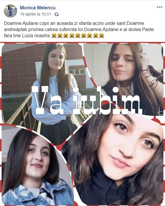 Durere fără margini în cazul Caracal! Ce a transmis mama Luizei Melencu, la 1 an de la dispariția fetei