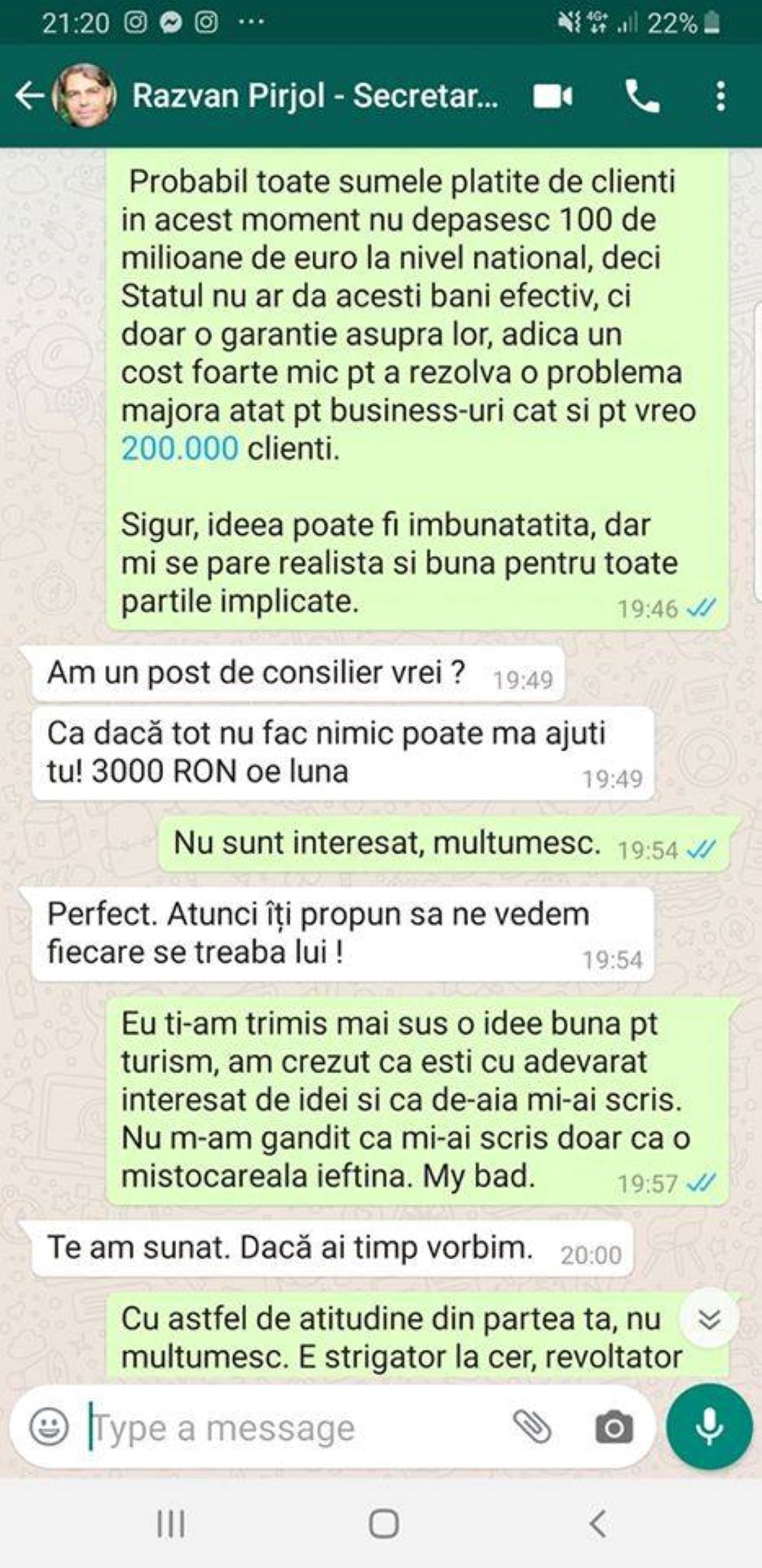A încercat să-i cumpere tăcerea cu 3.000 de lei pe lună