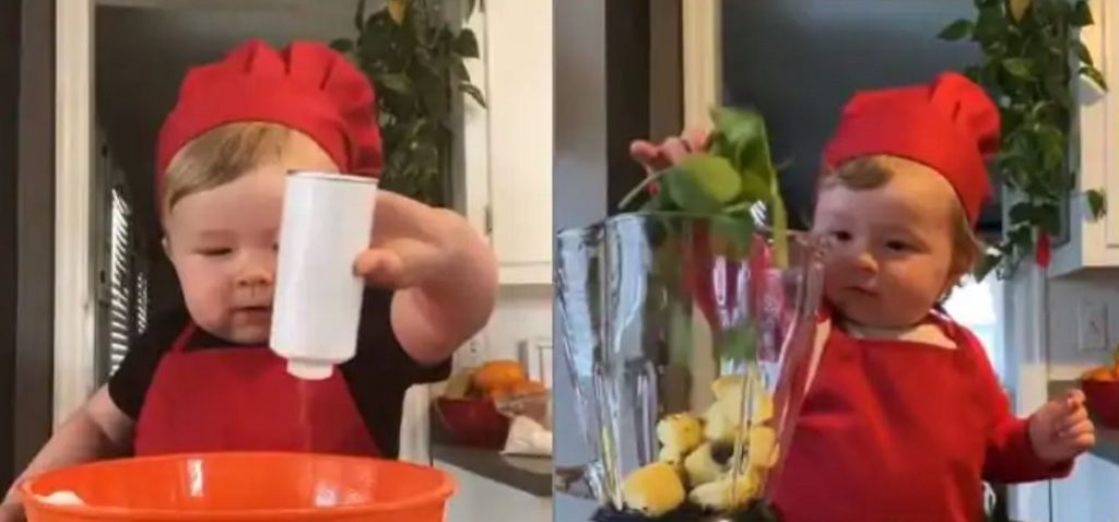 El e copilul bucătar care face senzație pe internet. Ce rețete a făcut ca 1,4 milioane de oameni să-l urmărească