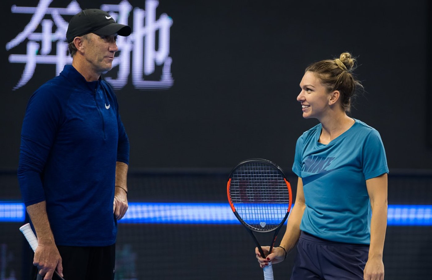 Darren Cahill și Simona Halep