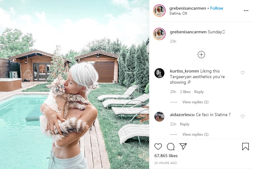 carmen grebenisan, fara sutien, imagini fierbinti