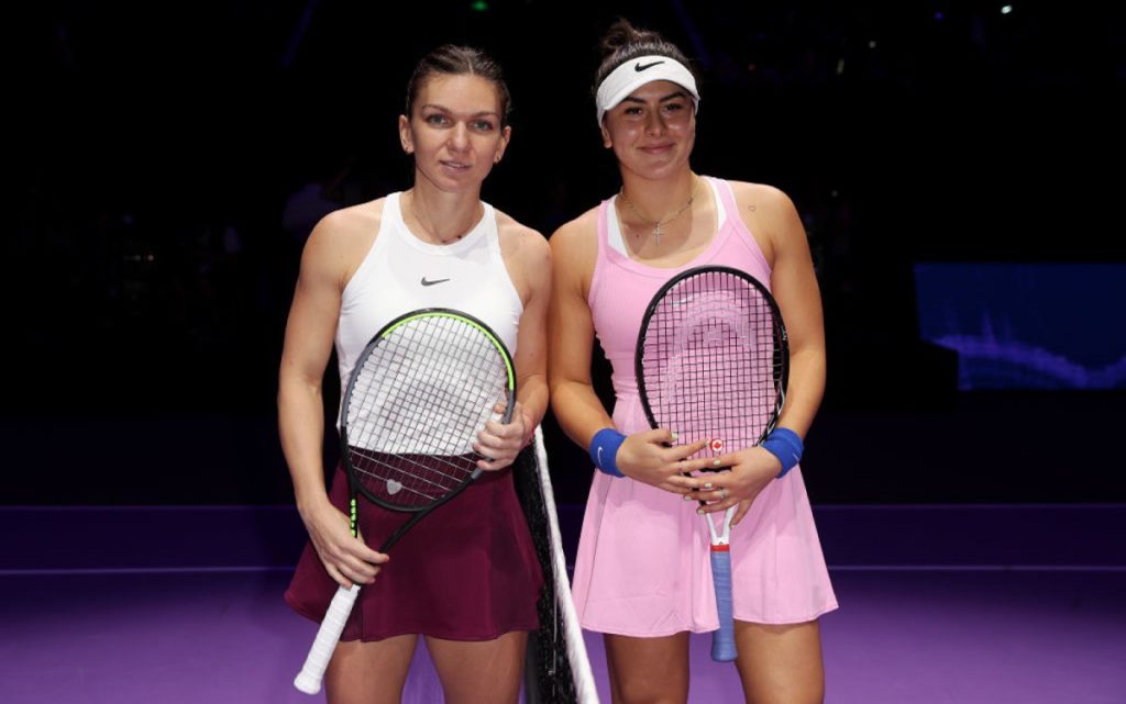 Simona Halep și Bianca Andreescu s-au întâlnit ăn 2019 la Turneul Campioanelor