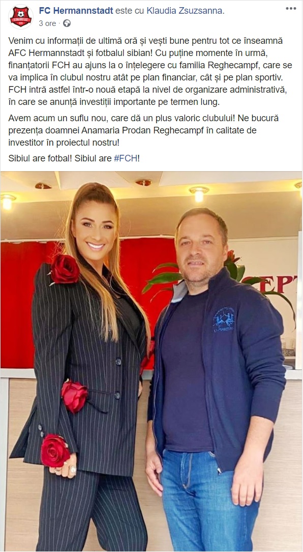 Ce s-a întâmplat la Sibiu în ziua în care Anamaria Prodan a devenit patroana clubului din Liga 1. N-au putut să suporte