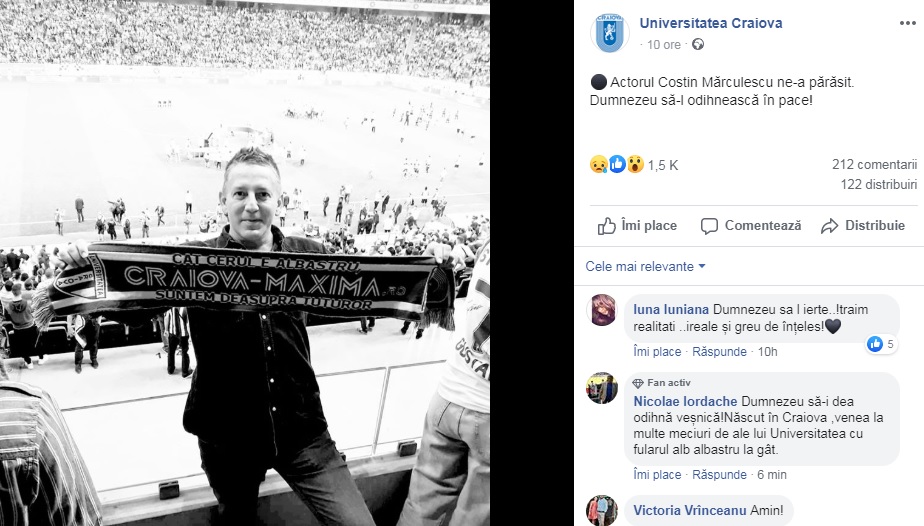 costin marculescu, universitatea craiova, moment socant