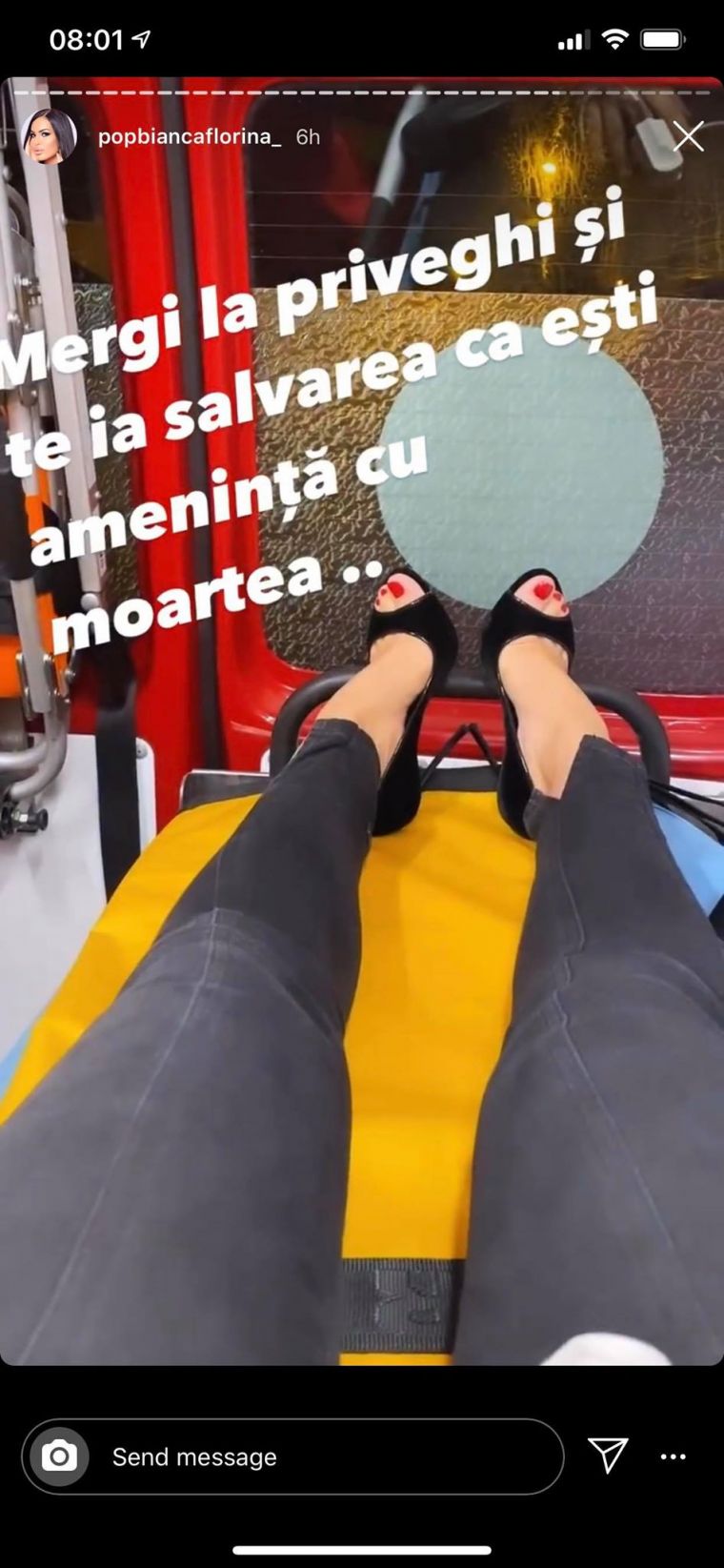 O vedetă TV, amenințată cu moartea de familia lui Emi Pian. ”O să fac plângere penală”