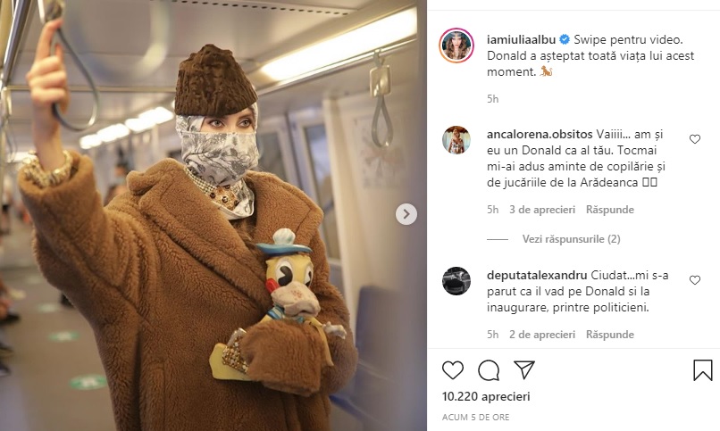 Cum a apărut Iulia Albu la metroul din Drumul Taberei. Tot Bucureștiul a întors capul după ea