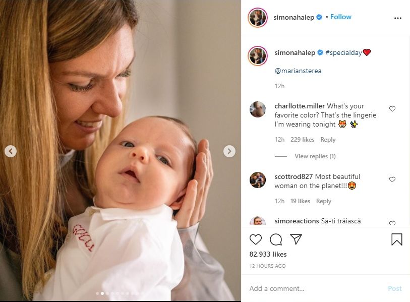 Imagini în premieră cu Simona Halep.