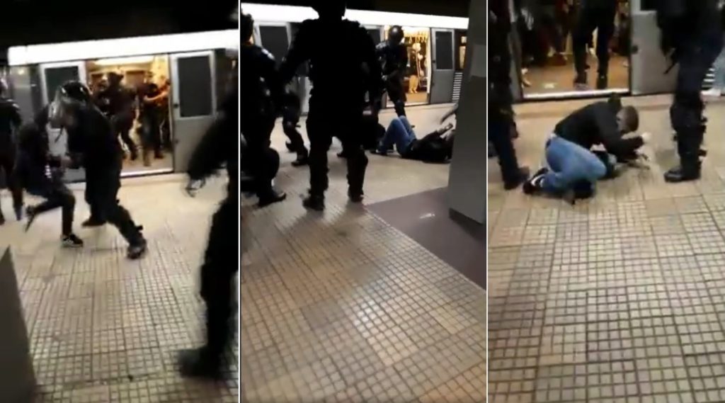 Bătaie la metrou între fanii CSA Steaua și cei ai lui Dinamo. Ce au găsit jandarmii asupra suporterilor