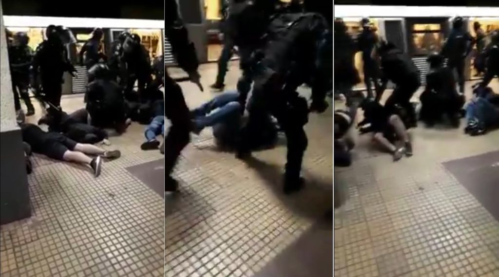Bătaie la metrou între fanii CSA Steaua și cei ai lui Dinamo. Ce au găsit jandarmii asupra suporterilor