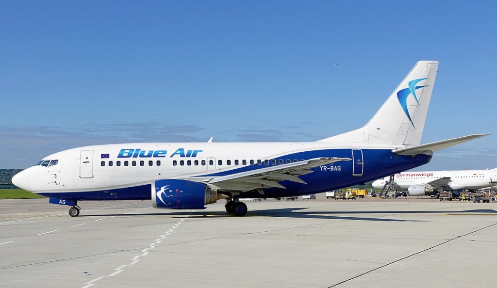 Amendă pentru Blue Air pentru ”neregulile găsite”. Compania susține că nu a primit niciun document oficial de la ANPC