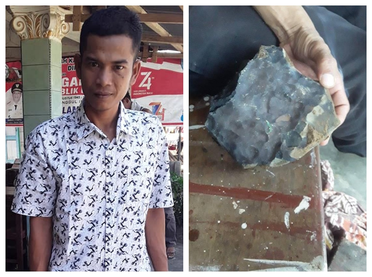 Cum s-a imbogatit un barbat din Indonezia, dupa ce s-a trezit cu o piatra in casa