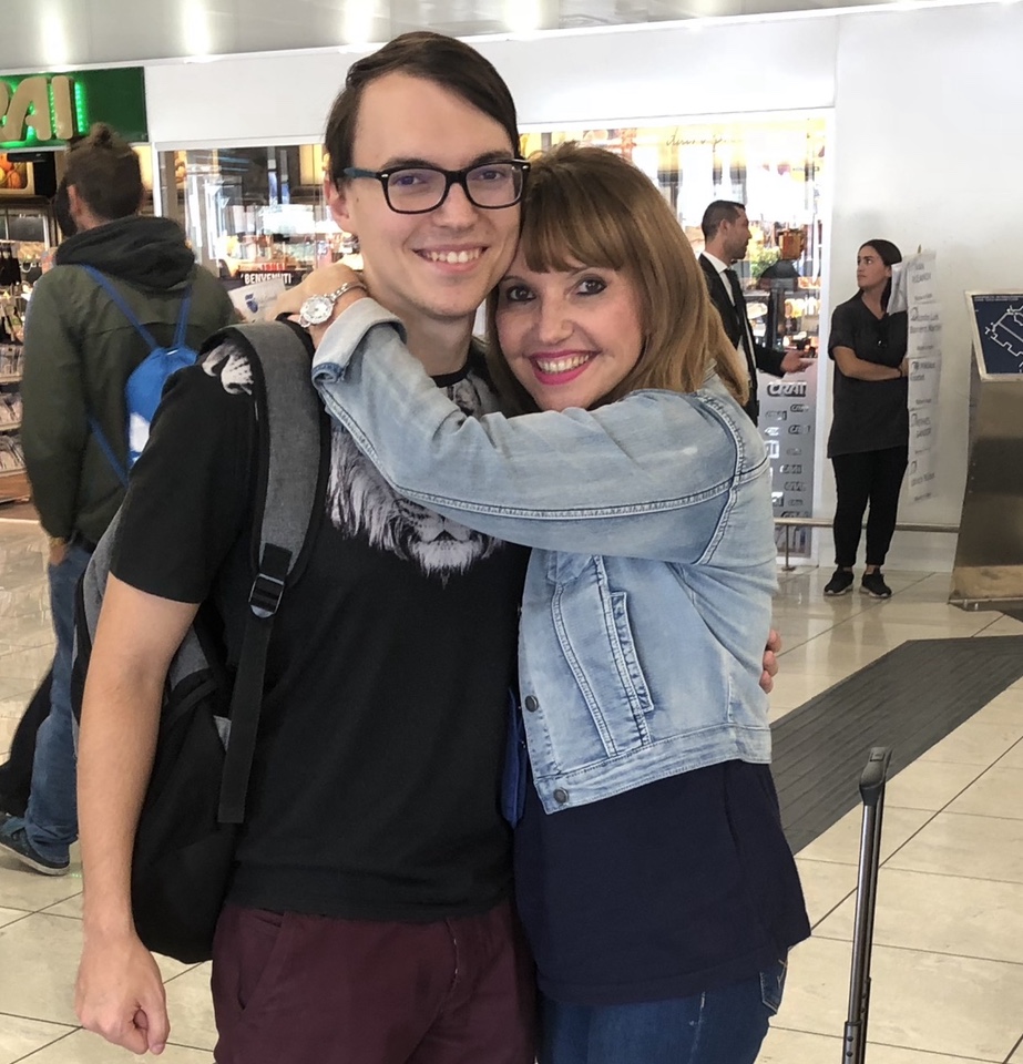 Marina Almășan și fiul ei