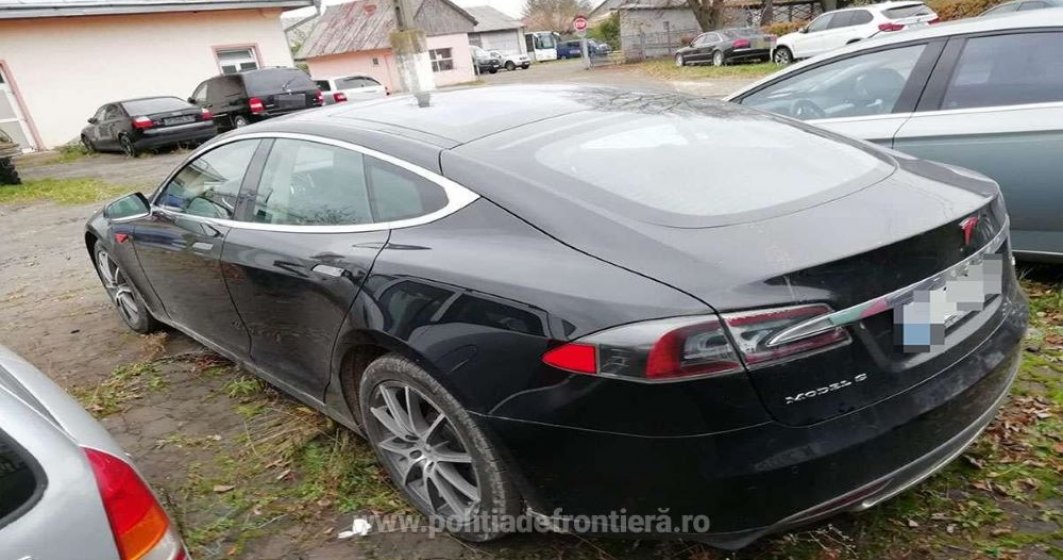 Tesla gasita de Politia de Frontiera. FOTO - Politia de Frontiera
