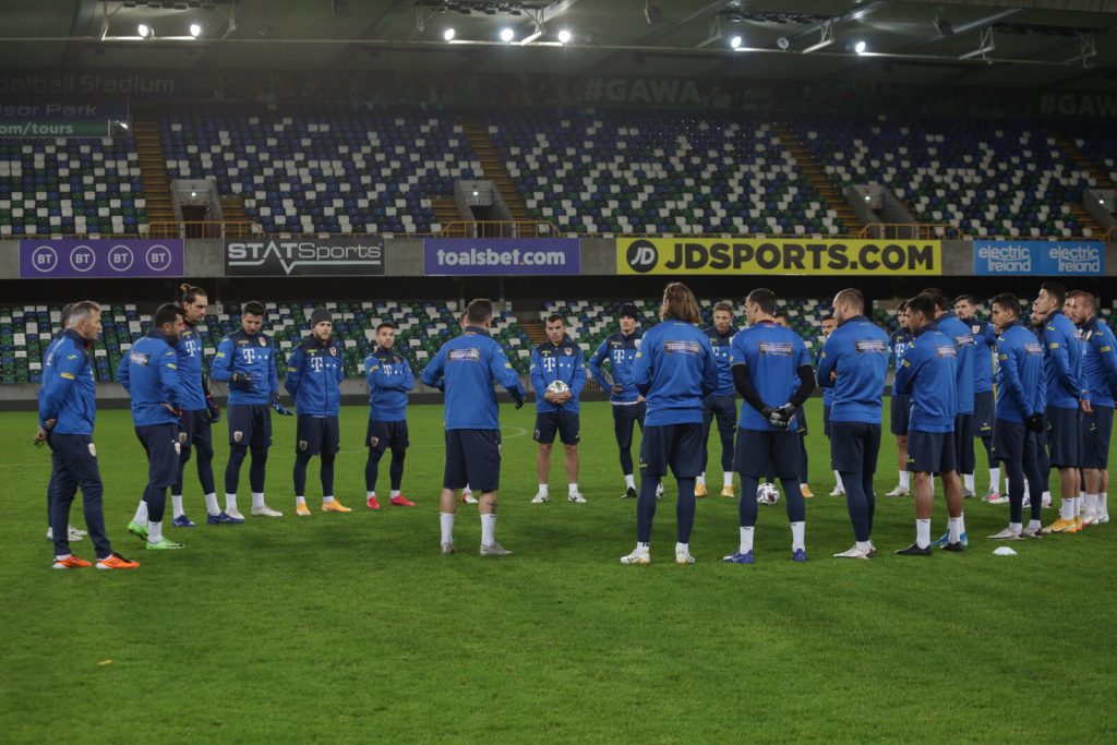 „Tricolorii” s-au antrenat la Belfast pentru meciul din aceasta seara. Irlanda de Nord - Romania live video Liga Natiunilor