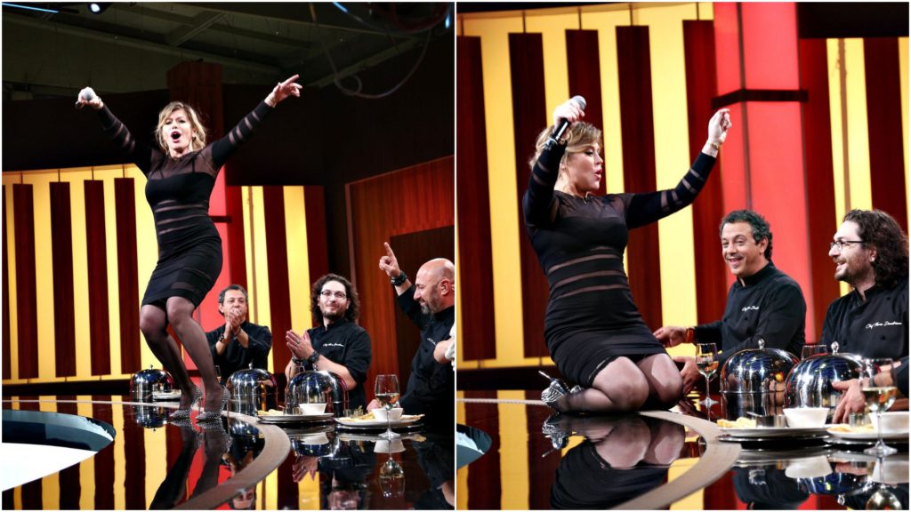 Loredana Groza a făcut show la „Chefi la cuțite”. S-a urcat pe masă și s-a dezlănțuit. Cum au reacționat chefii
