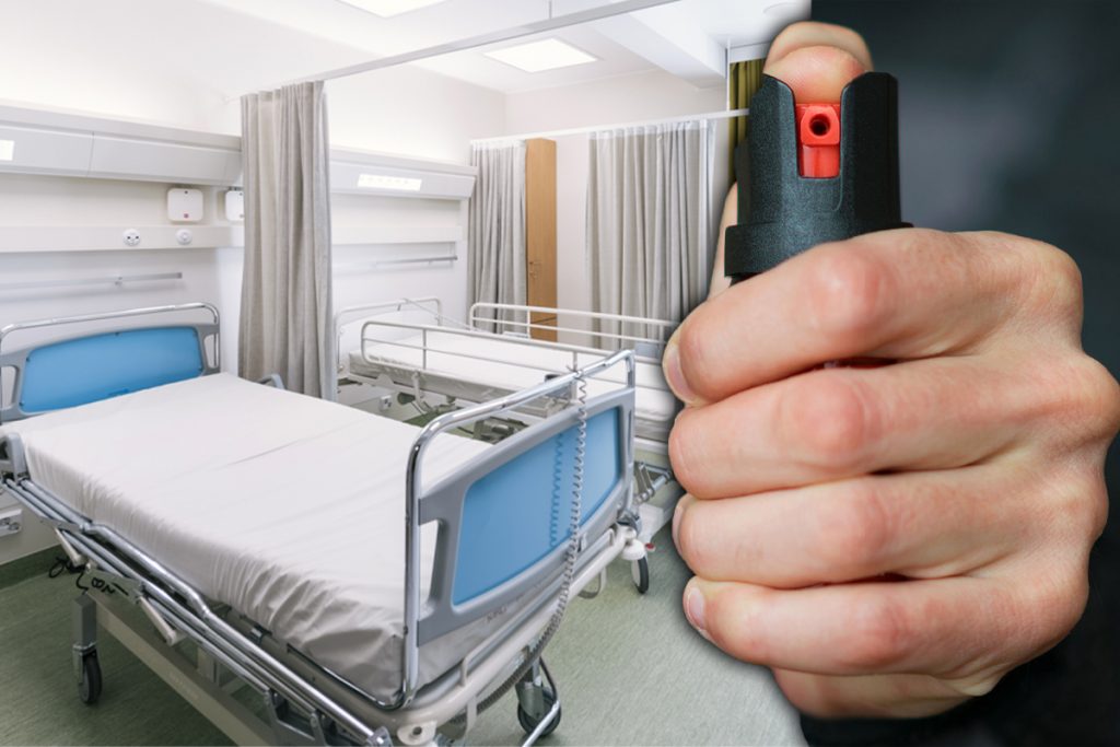 Motivul uluitor pentru care un spital din Argeș a fost evacuat. Ce a putut să facă un agent de pază cu spray-ul lacrimogen