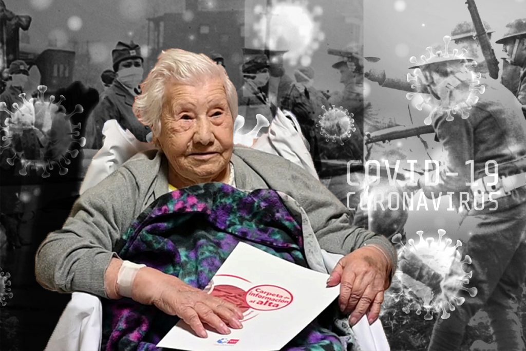 Ea este femeia cu nouă vieți. Are 104 ani și a supraviețuit celor două Războaie Mondiale, gripei spaniole și s-a vindecat de Covid. Poveste uimitoare de viață