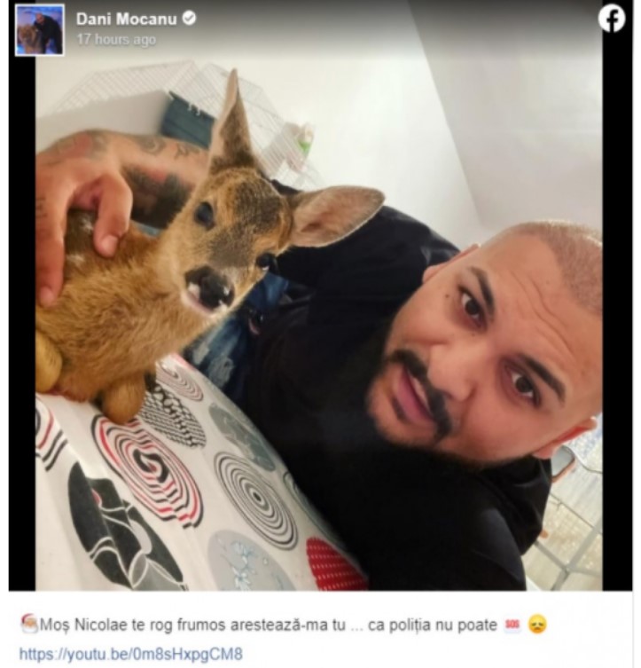 Mesajul controversat, postat de Dani Mocanu pe Facebook