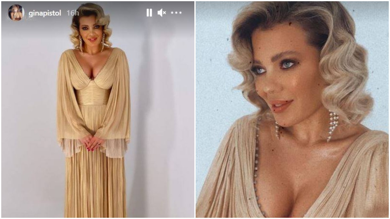 Gina Pistol a purtat o rochie aurie superba la finala celui de-al optulea sezon Chefi la Cutite