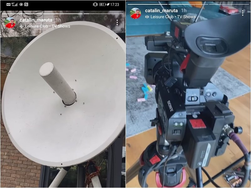Acesta a încărcat și imagini cu noul său ”platou de filmare”