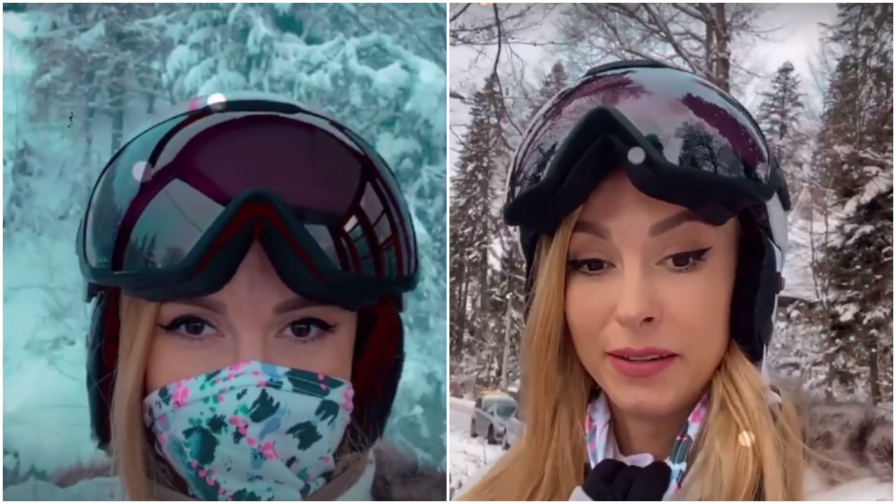 Andreea Balan si-a facut curaj si a invatat sa schieze