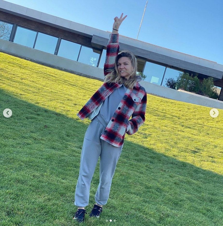 Cum a fost surprinsa Simona Halep in prima zi din an