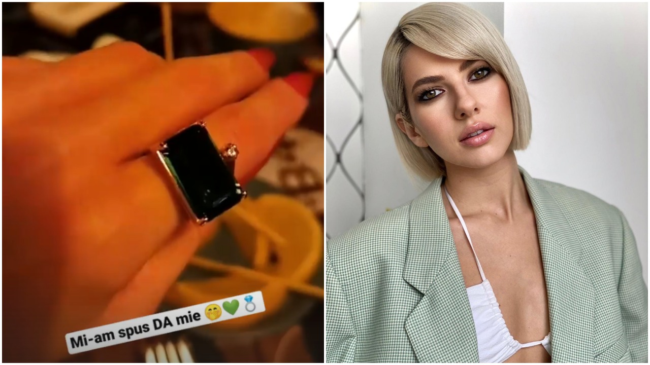 Lidia Buble a fost ceruta in casatorie...chiar de ea. S-a pozat cu inelul