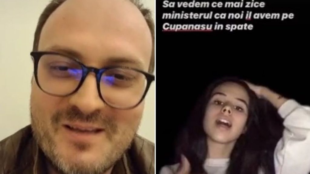 Pe contul de TikTok a lui Alexandru Cumpănașu au loc activități precum învinovățirea profesorilor și crearea de o imagine ca adversari ai elevilor