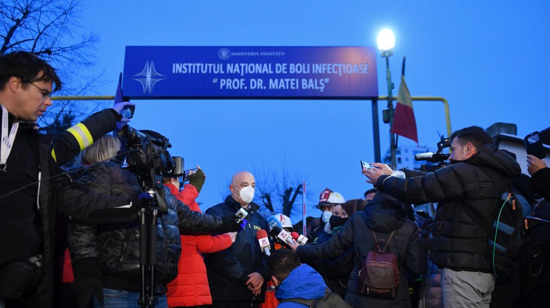 Raed Arafat, declarații de la Spitalul Matei Balș, după incendiu