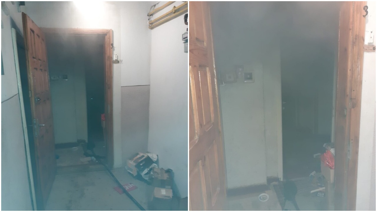 Un apartament de bloc din municipiul Suceava a ars duminica seara, 17 ianuarie 2021