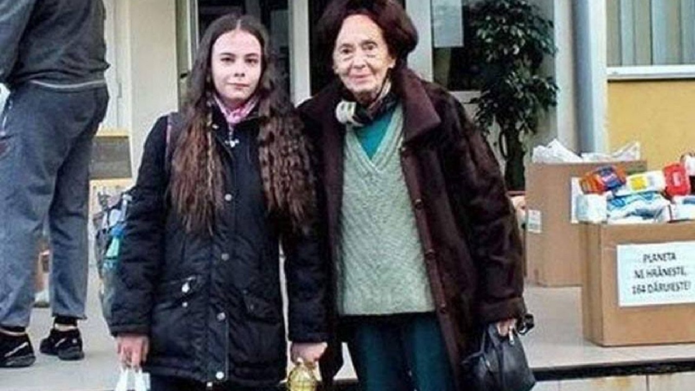 Adriana Iliescu si fiica ei, Eliza