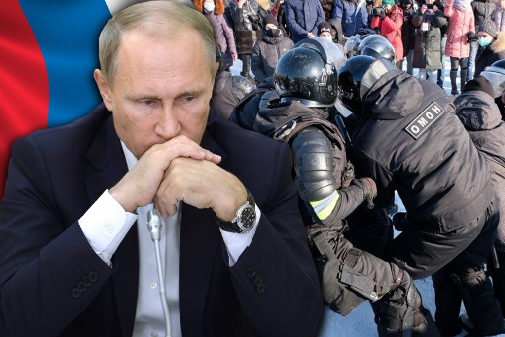 Încep problemele pentru Vladimir Putin, proteste masive în orașele mari ale Rusiei. Cum arată demonstrațiile în Siberia, la minus 50 de grade