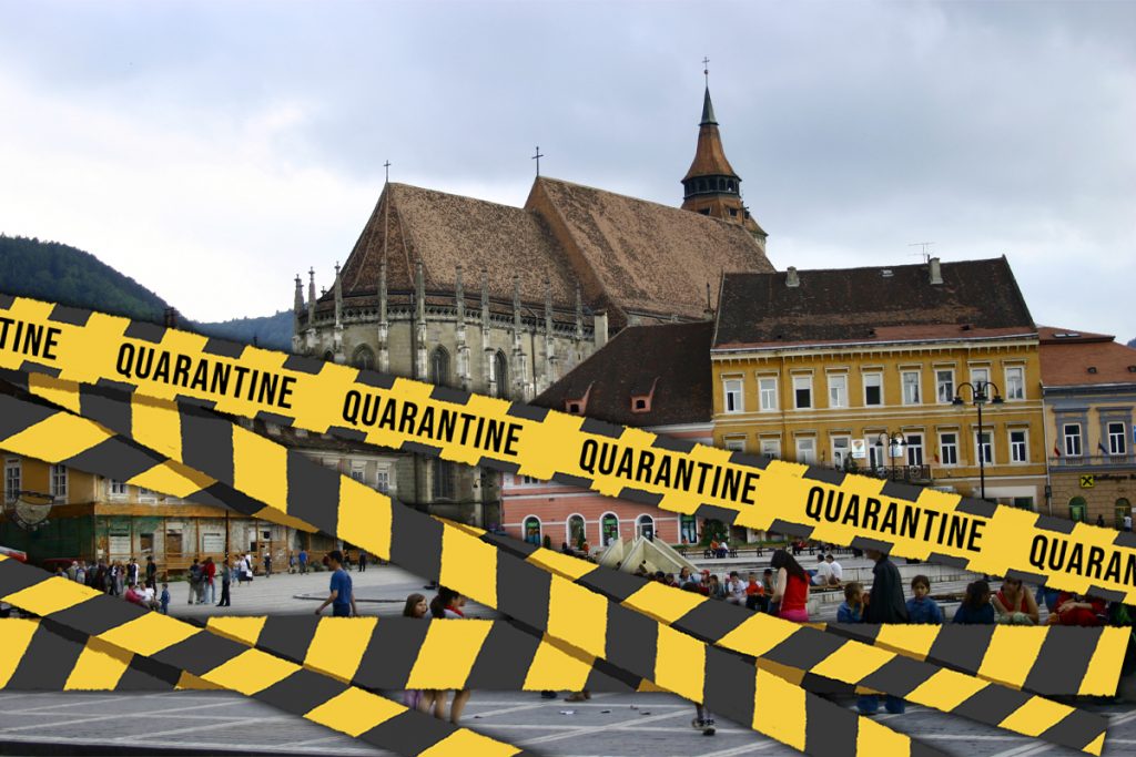 Braşov intră în carantină din cauza numărului mare de cazuri de covid-19. Se închide iar totul