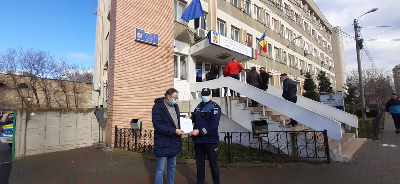 Gest socant facut de un cetatean din Iasi