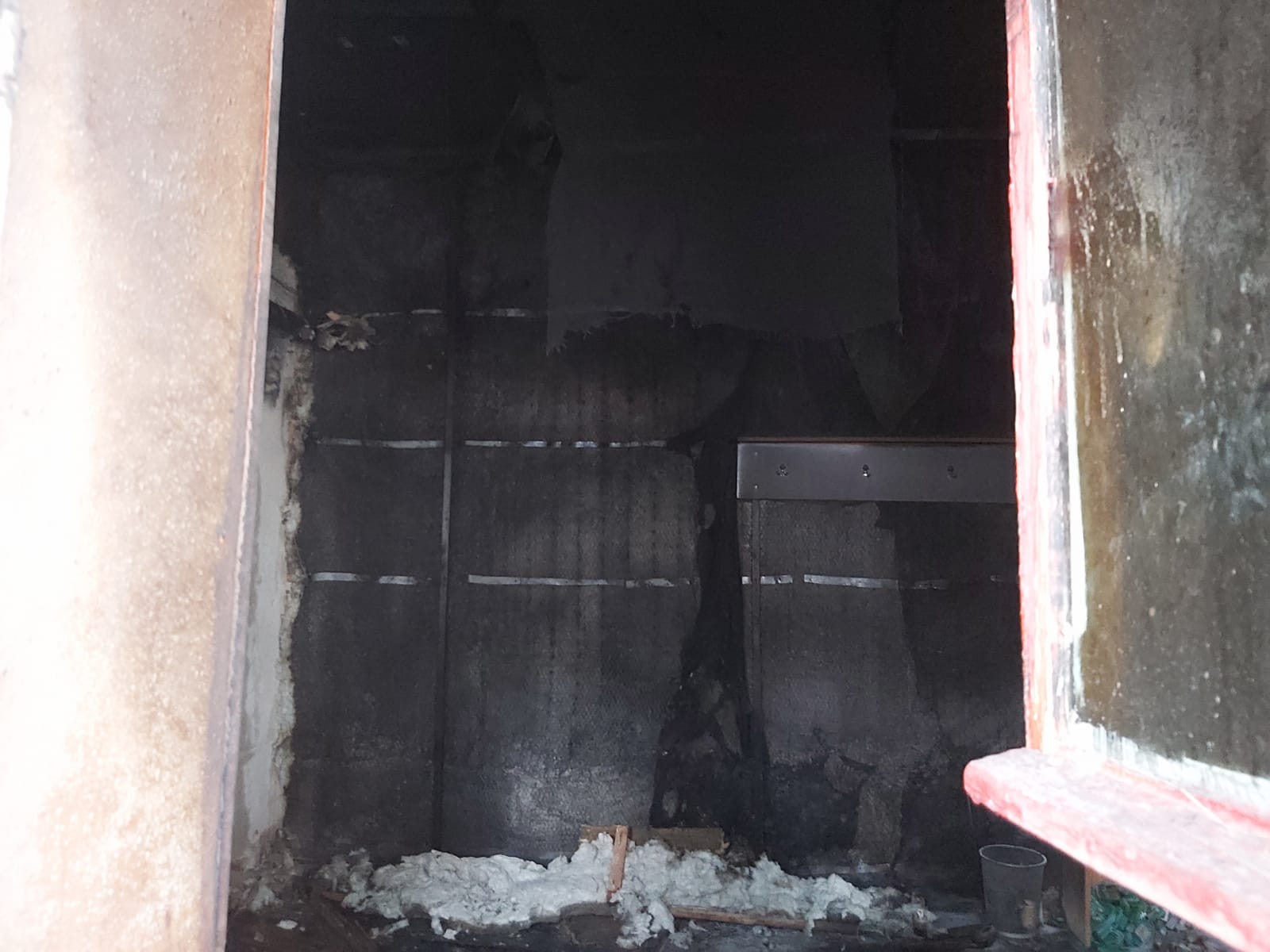 Incendiu urias la poligonul de tragere