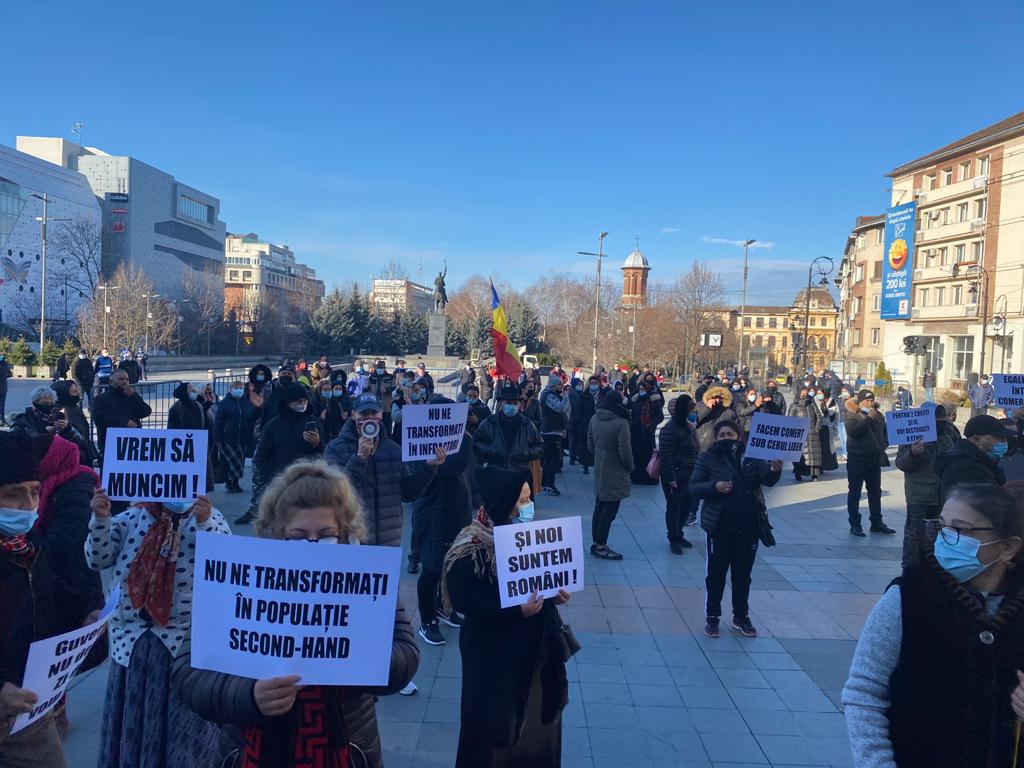 Protest legal al rromilor
