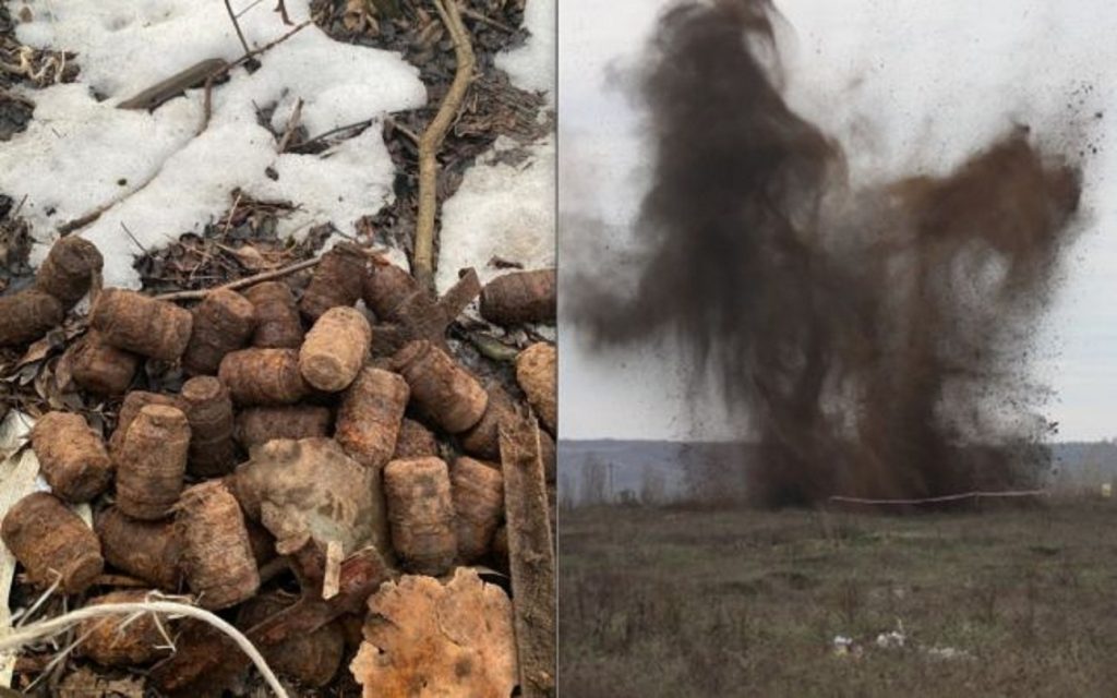 Cum au fost găsite zeci de grenade pe malul unui râu din România. Autorităţile au rămas fără cuvinte