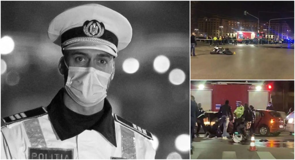 Accident tragic în București. Cine este polițistul care a murit chiar în fața Parlamentului