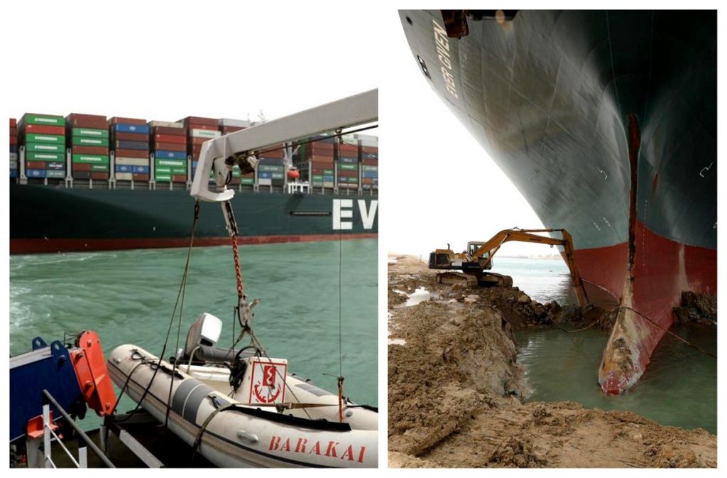 Criză majoră în Canalul de Suez. 150 de nave sunt blocate în acest moment, cât ar putea dura situația