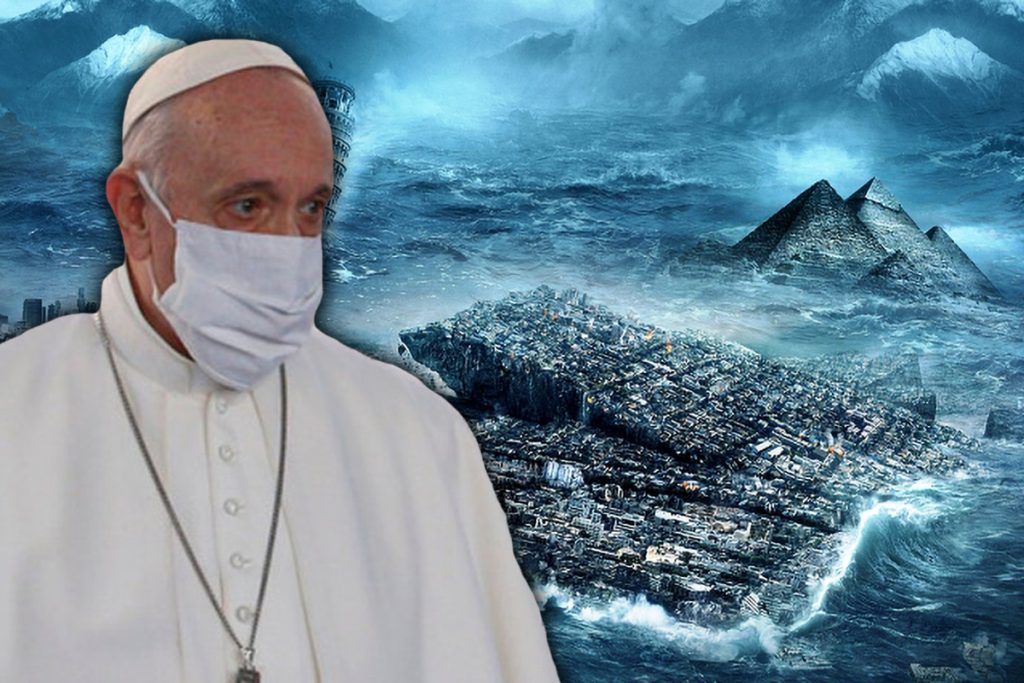 Papa Francisc avertizează că un ”mare potop” ar putea lovi planeta. Care e vina oamenilor, de această dată