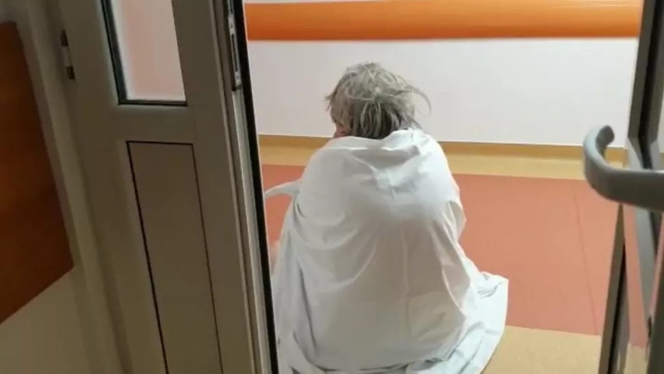 Imaginea cu pacienta, bolnavă de Covid-19, din Constanța