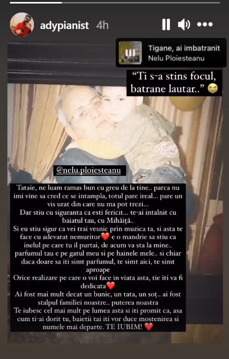 Mesajul postat de nepotul lui Nelu Ploieșteanu 