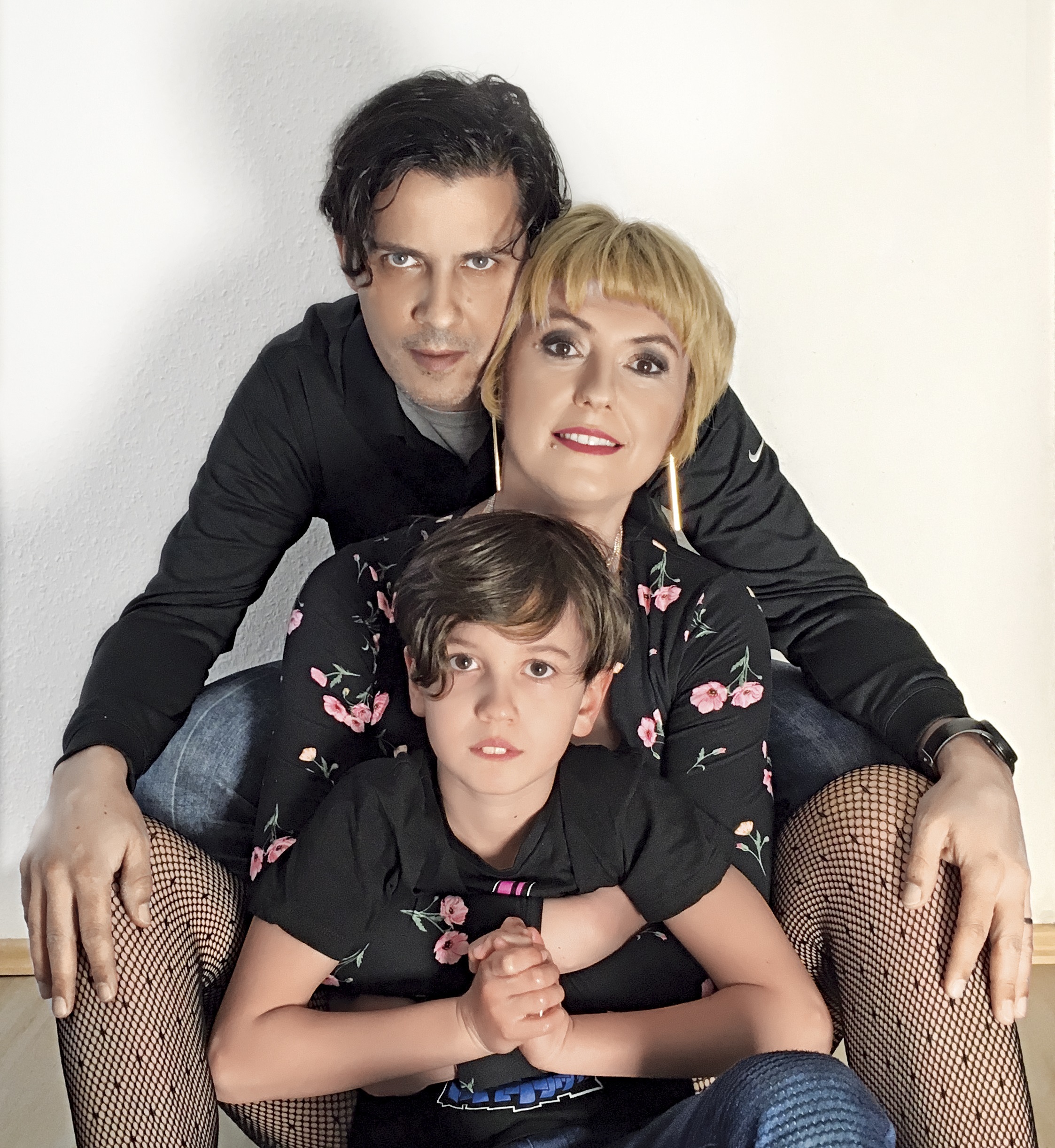 Lucian Viziru și familia sa