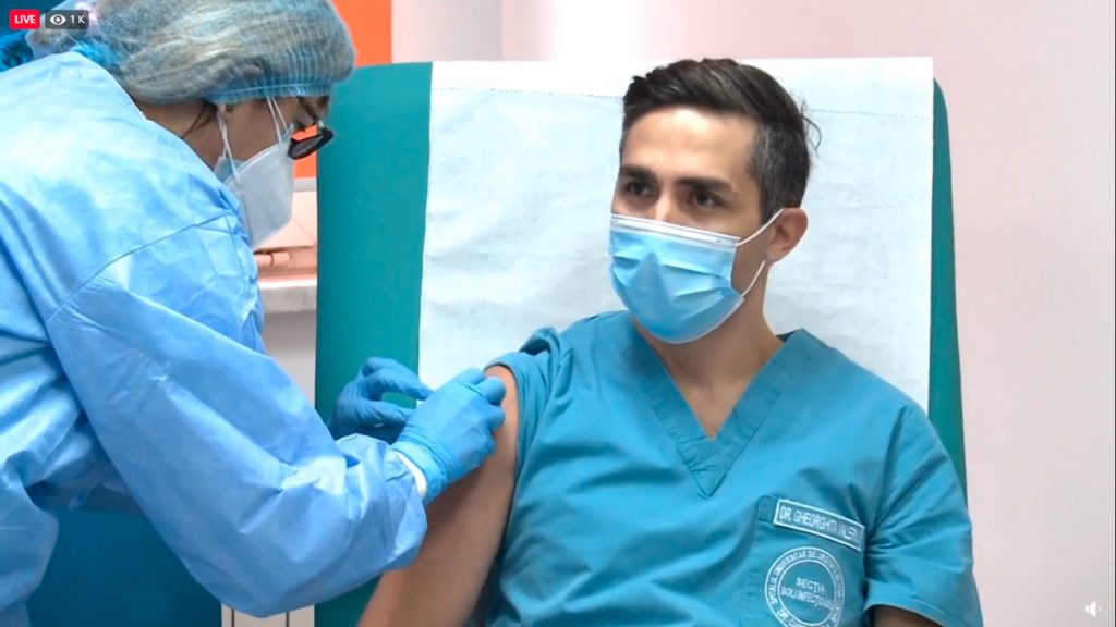 Valeriu Ghoerghita s-a vaccinat
