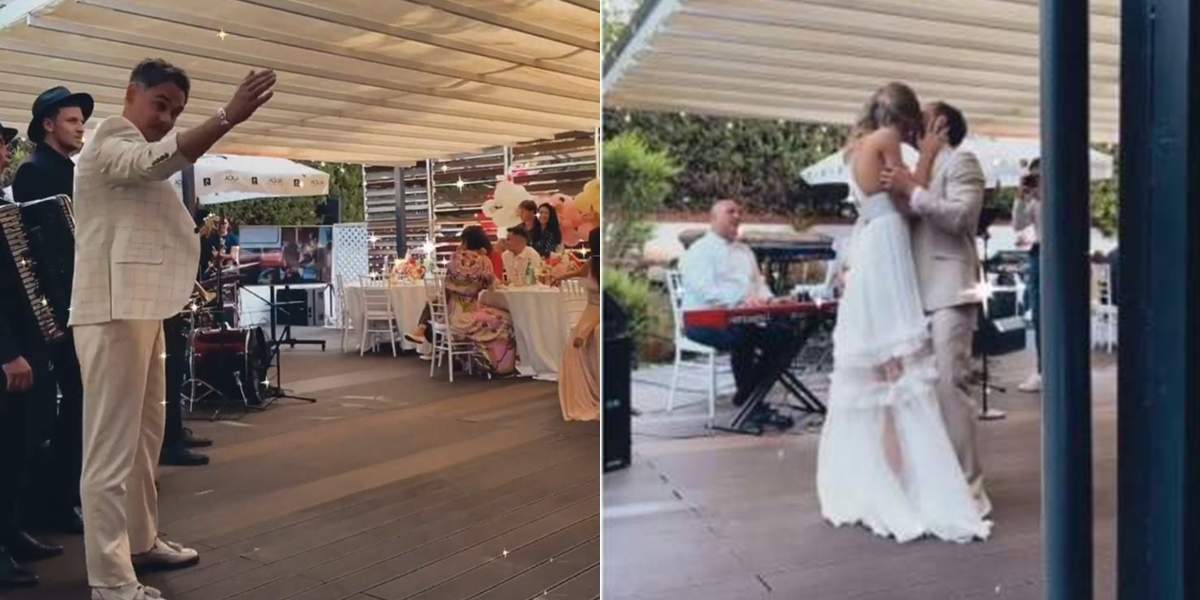 Invitatii si-au dat coate cand au vazut cum a venit Razvan Simion la nunta lui Dani Otil